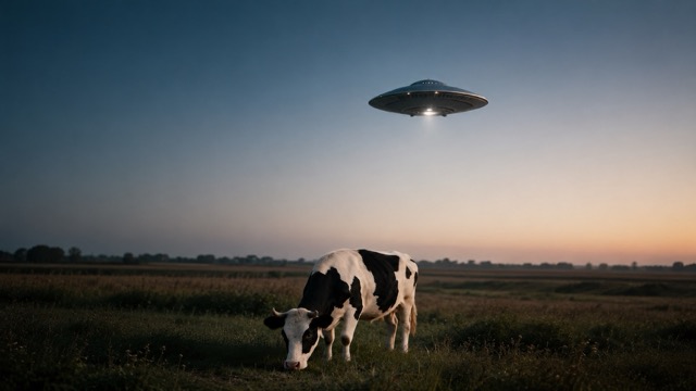 UFO Over the Pasture